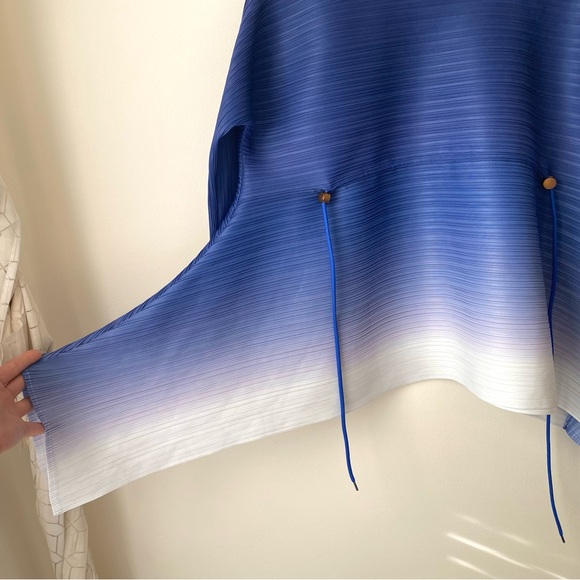 Micropleated blue ombre top - Picture 14 of 17